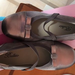Girls Ballelo Dress Shoes - Pewter - Size 3